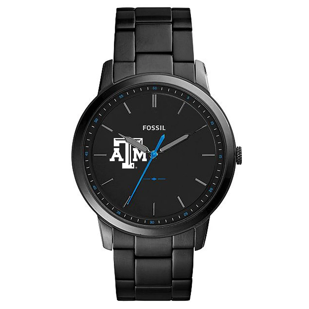 Fossil Texas A&M Aggies The Minimalist Slim Stainless Steel Watch