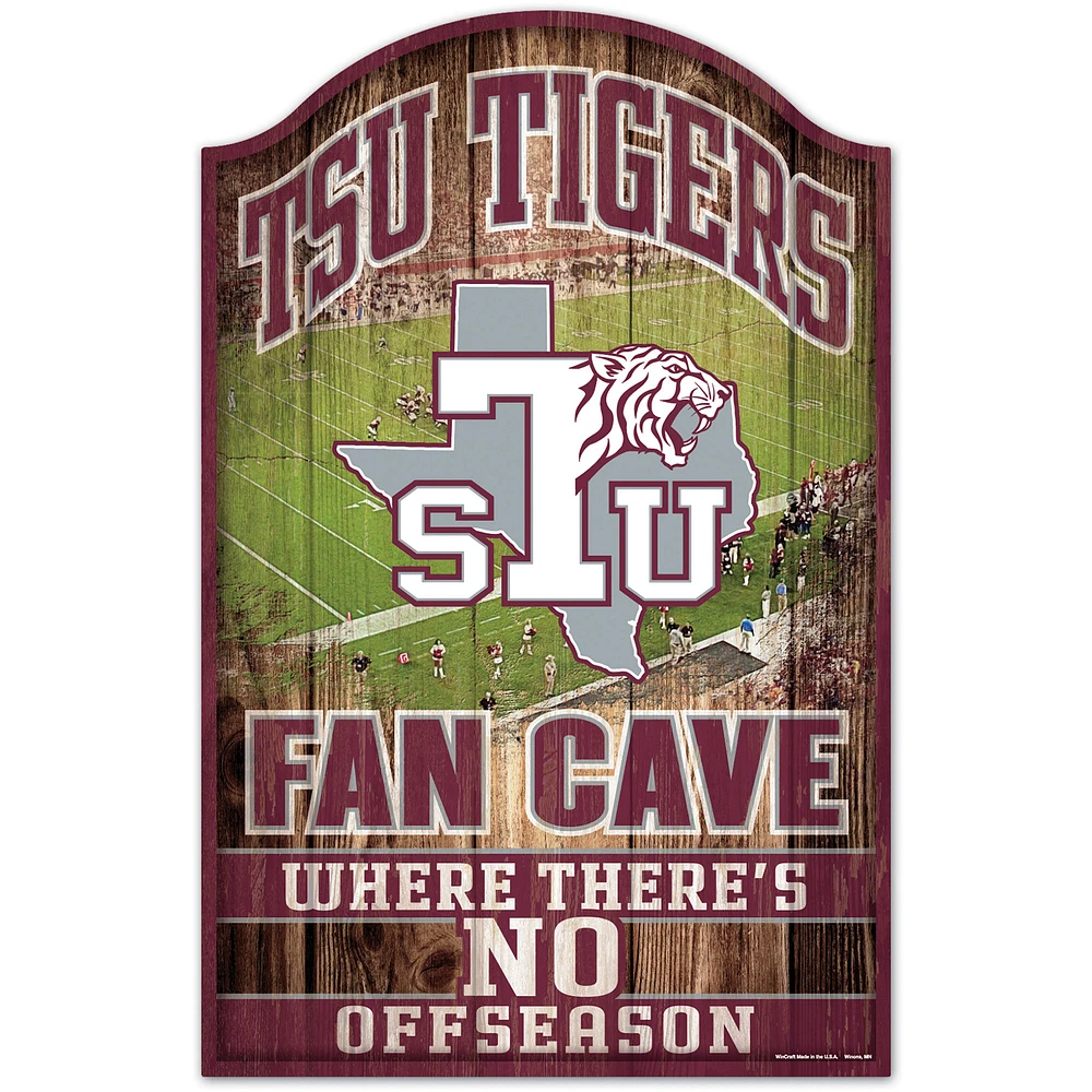 WinCraft Texas Southern Tigers 11'' x 17'' Logo Wood Sign