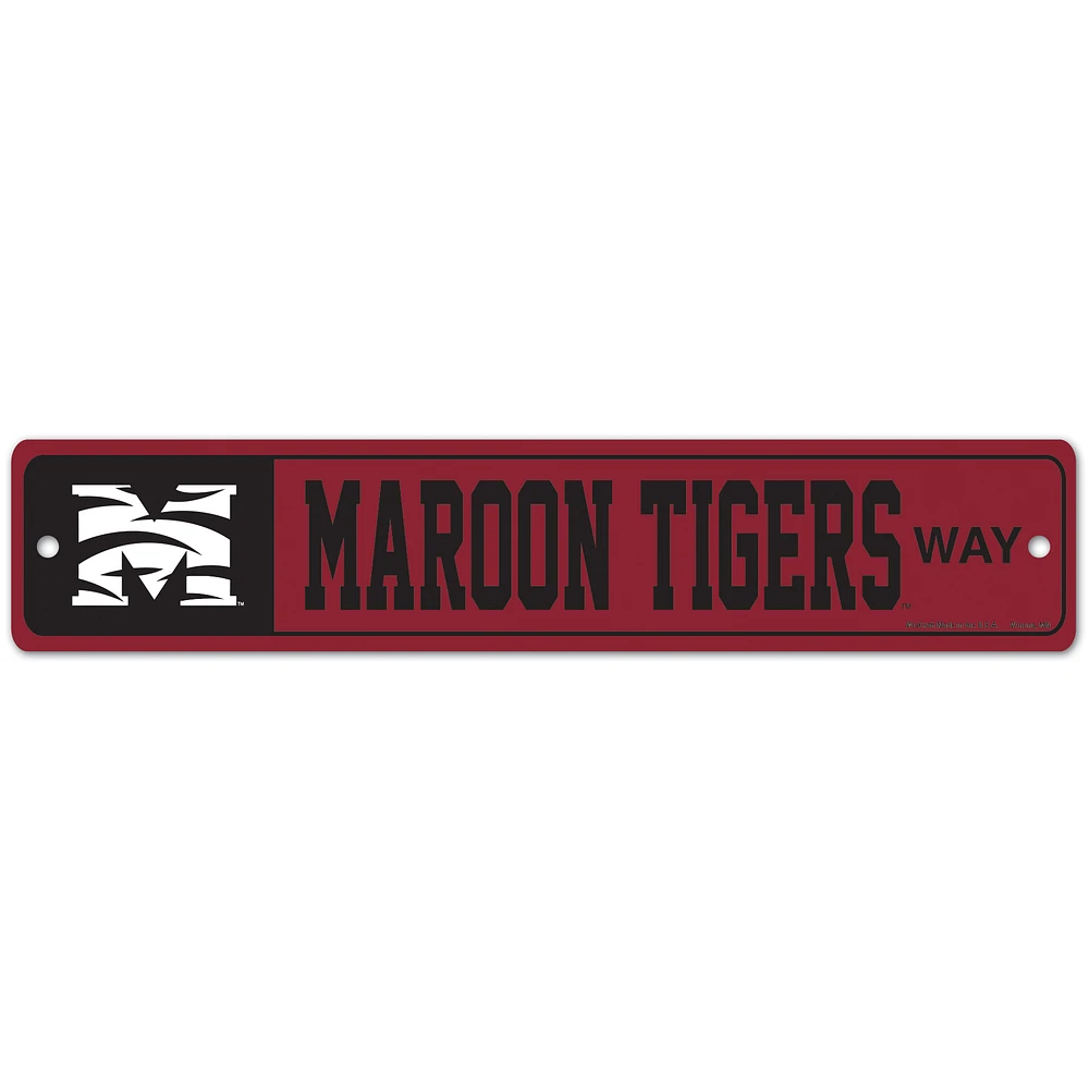 WinCraft Morehouse Maroon Tigers 3.75'' x 19'' Street Sign