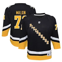 Youth Evgeni Malkin Black Pittsburgh Penguins 2021/22 Alternate Replica Player Jersey