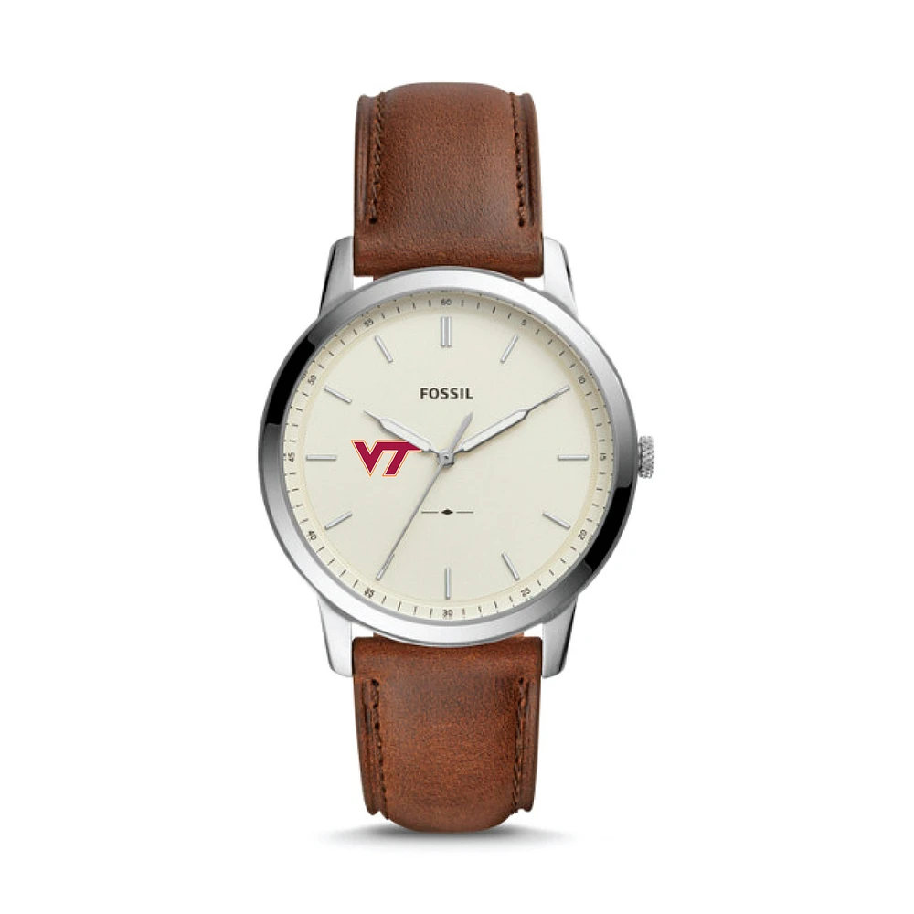 Fossil Virginia Tech Hokies The Minimalist Leather Watch