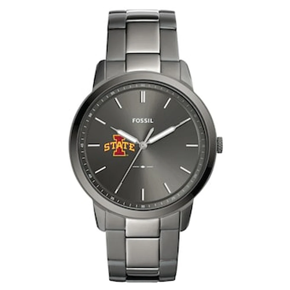 Men's Fossil Iowa State Cyclones The Minimalist Three-Hand Smoke Watch