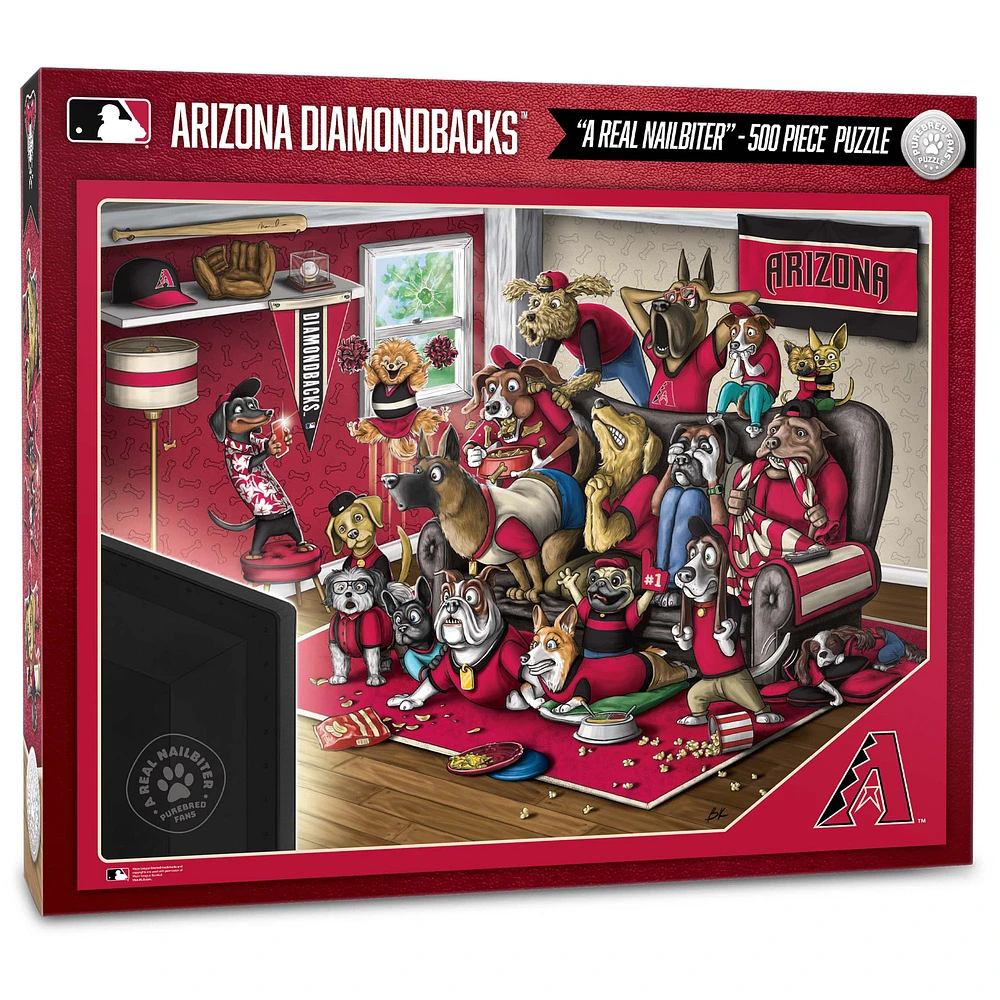 Arizona Diamondbacks Purebred Fans 18'' x 24'' A Real Nailbiter 500-Piece Puzzle