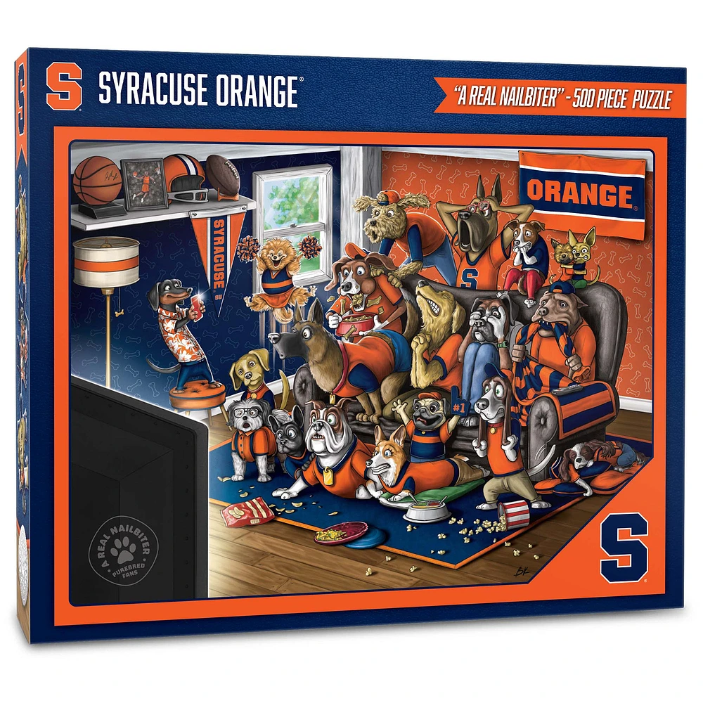 Syracuse Orange Purebred Fans 18'' x 24'' A Real Nailbiter 500-Piece Puzzle