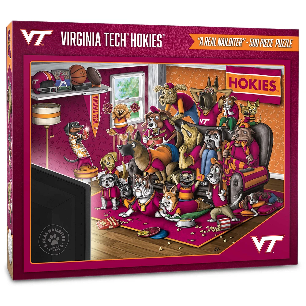 Virginia Tech Hokies Purebred Fans 18'' x 24'' A Real Nailbiter 500-Piece Puzzle