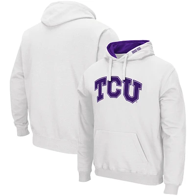 Men's Colosseum TCU Horned Frogs Arch & Logo 3.0 Pullover Hoodie