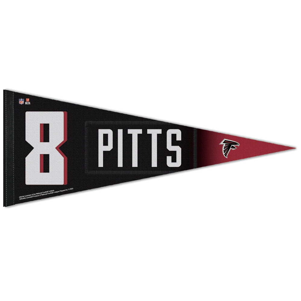WinCraft Kyle Pitts Atlanta Falcons 12'' x 30'' Player Premium Pennant