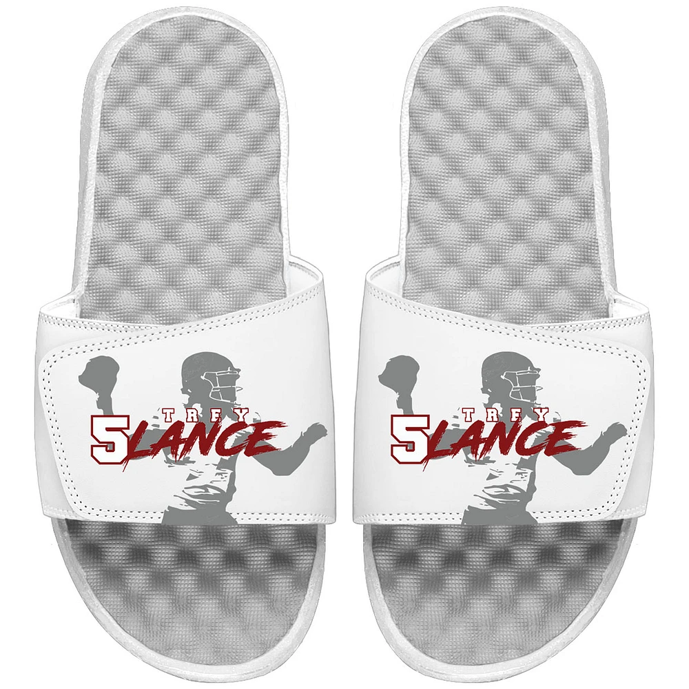 Youth ISlide Trey Lance White San Francisco 49ers 2021 NFL Draft Tonal Pop Slide Sandals