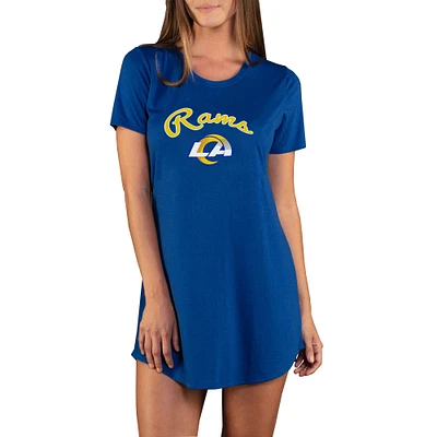 Women's Concepts Sport Royal Los Angeles Rams Marathon Knit Nightshirt