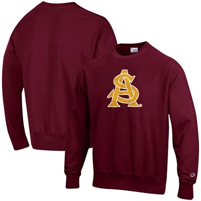 Men's Champion Maroon Arizona State Sun Devils Vault Logo Reverse Weave Pullover Sweatshirt