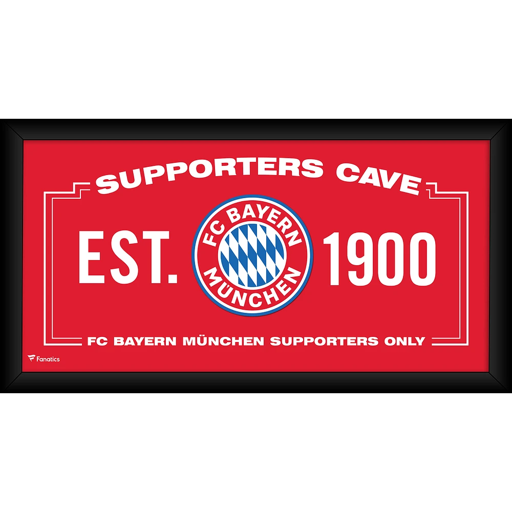 Bayern Munich Framed 10" x 20" Supporters Cave Collage