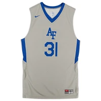 Air Force Falcons Nike Team-Issued #31 Gray Alternate Jersey from the Basketball Program
