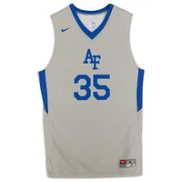 Air Force Falcons Nike Team-Issued #35 Gray Alternate Jersey from the Basketball Program - Size L