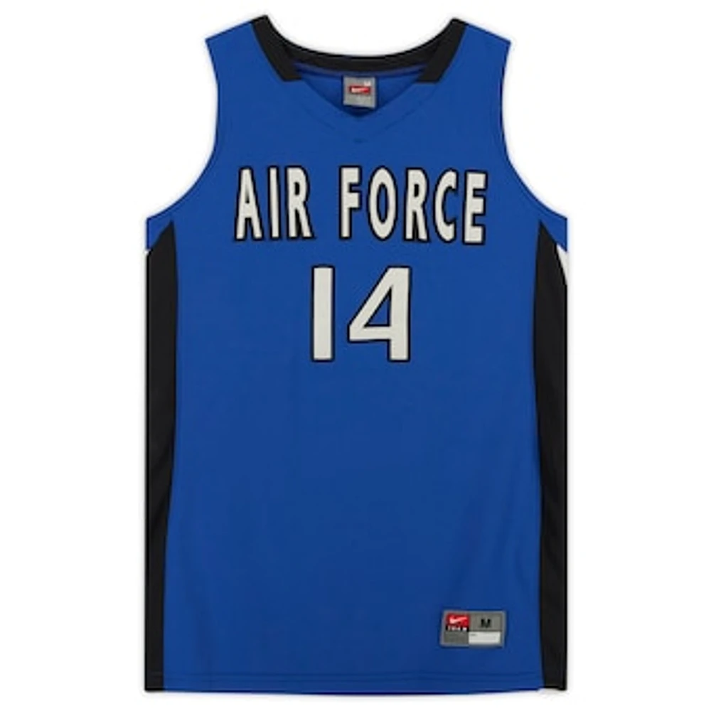 Air Force Falcons Nike Team-Issued #14 Royal & Black Jersey from the Basketball Program