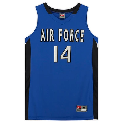 Air Force Falcons Nike Team-Issued #14 Royal & Black Jersey from the Basketball Program