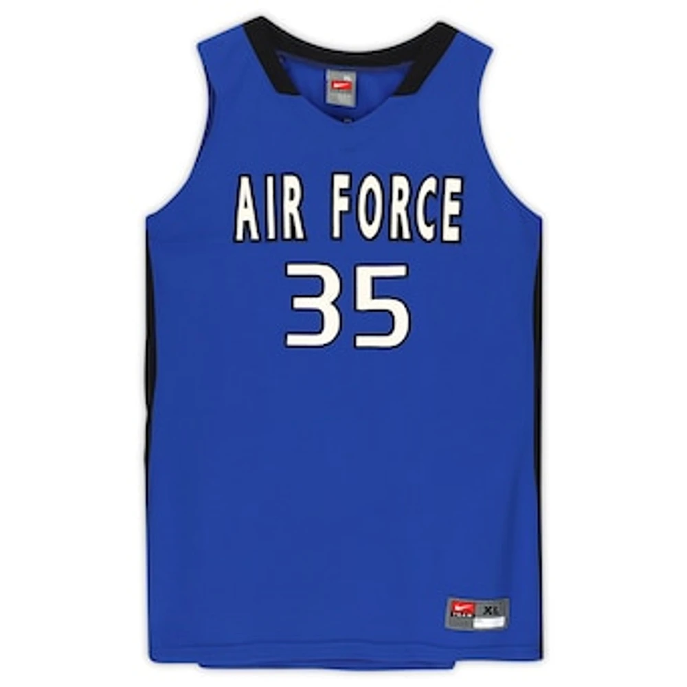 Air Force Falcons Nike Team-Issued #35 Royal & Black Jersey from the Basketball Program - Size XL