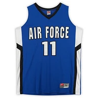Air Force Falcons Nike Team-Issued #11 Royal & Black Jersey from the Basketball Program