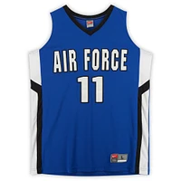 Air Force Falcons Nike Team-Issued #11 Royal & Black Jersey from the Basketball Program