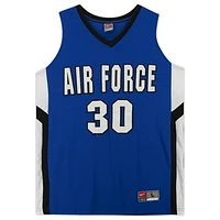 Air Force Falcons Nike Team-Issued #30 Royal White & Black Jersey from the Basketball Program - Size L