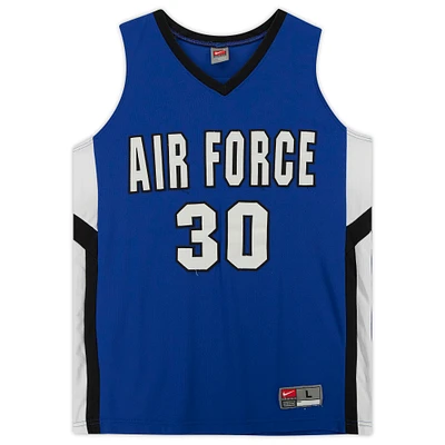 Air Force Falcons Nike Team-Issued #30 Royal White & Black Jersey from the Basketball Program - Size L