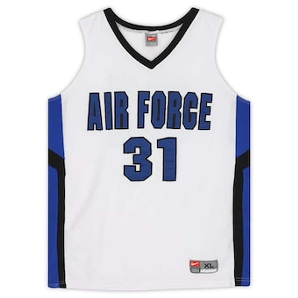 Air Force Falcons Team-Issued #31 White and Black Jersey from the Basketball Program - Size XL