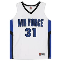 Air Force Falcons Team-Issued #31 White and Black Jersey from the Basketball Program - Size XL