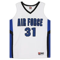 Air Force Falcons Team-Issued #31 White and Black Jersey from the Basketball Program - Size XL