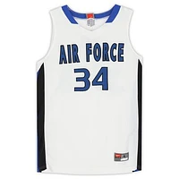 Air Force Falcons Team-Issued #34 White Blue and Jersey from the Basketball Program