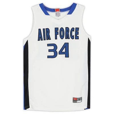 Air Force Falcons Team-Issued #34 White Blue and Jersey from the Basketball Program