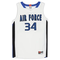 Air Force Falcons Team-Issued #34 White Blue and Jersey from the Basketball Program