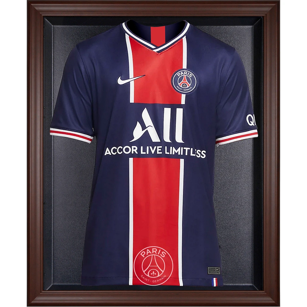 Paris Saint-Germain Brown Framed Team Logo Jersey Display Case
