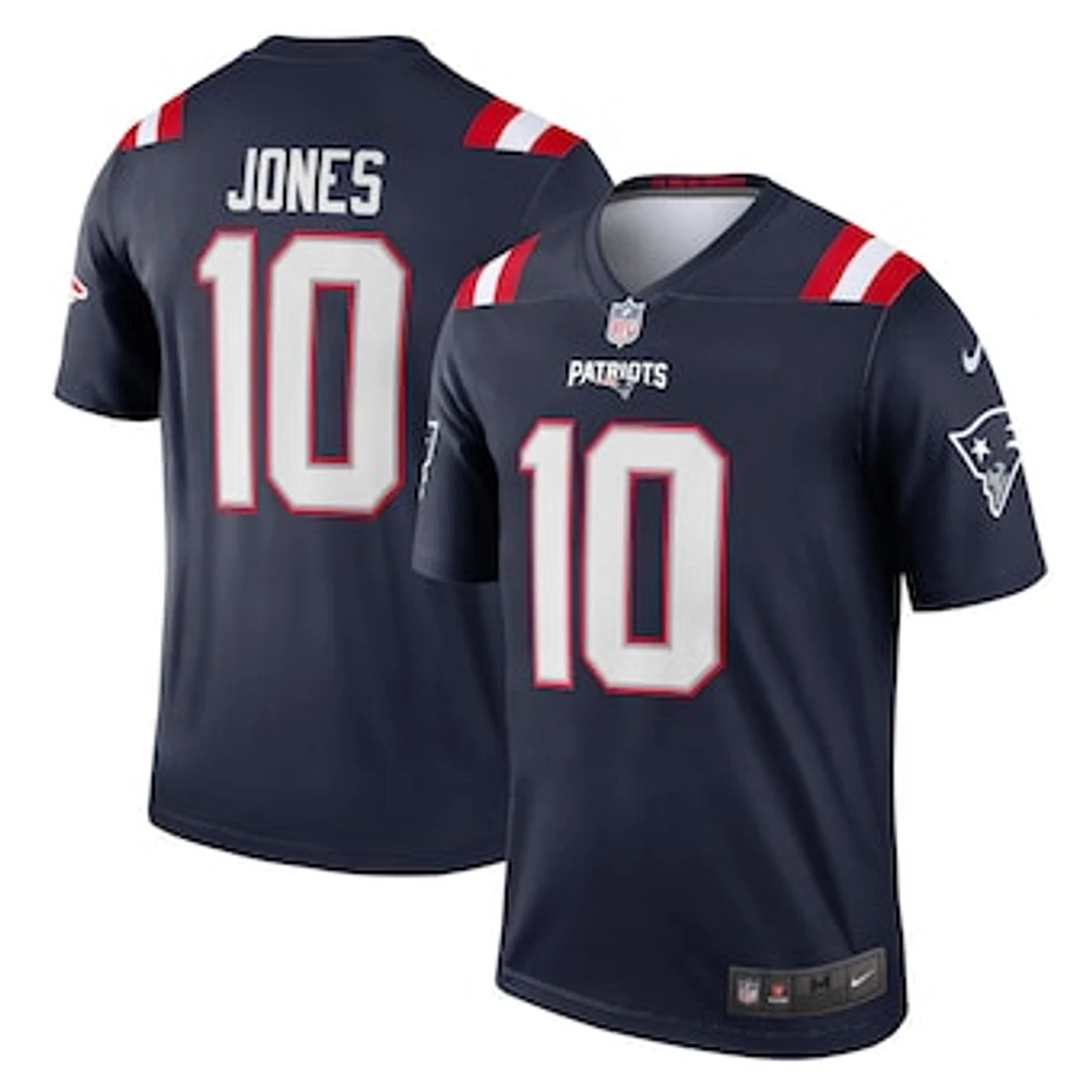 Men's Nike Mac Jones Navy New England Patriots Legend Player Performance Top