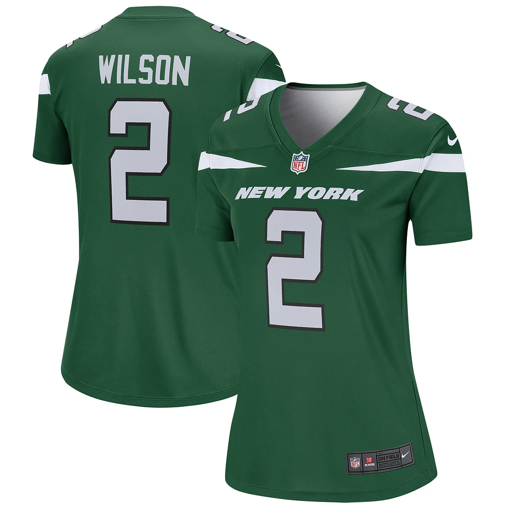 Women's Nike Zach Wilson Green New York Jets Team Legend Player Performance Top