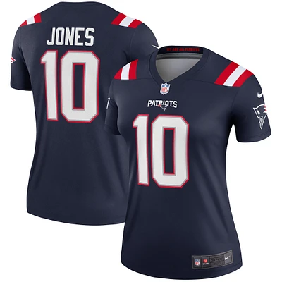 Women's Nike Mac Jones Navy New England Patriots Legend Player Performance Top