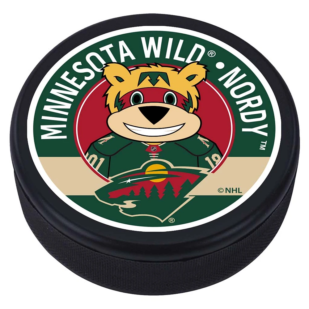 Minnesota Wild Mascot Hockey Puck