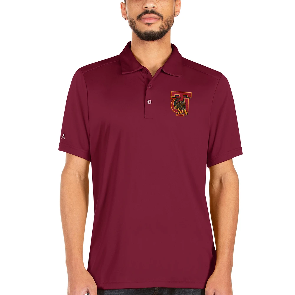 Men's Antigua Crimson Tuskegee Golden Tigers Tribute Polo