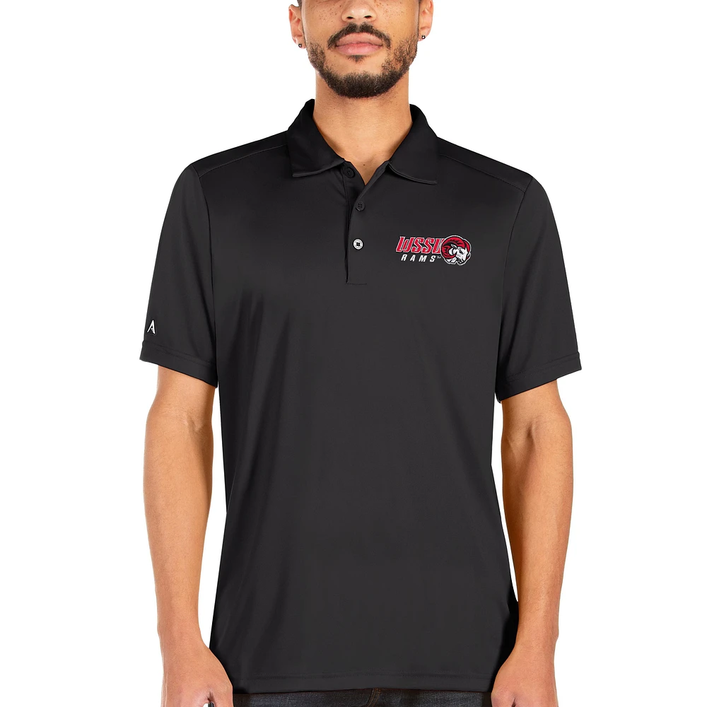 Men's Antigua Charcoal Winston-Salem State Rams Tribute Polo