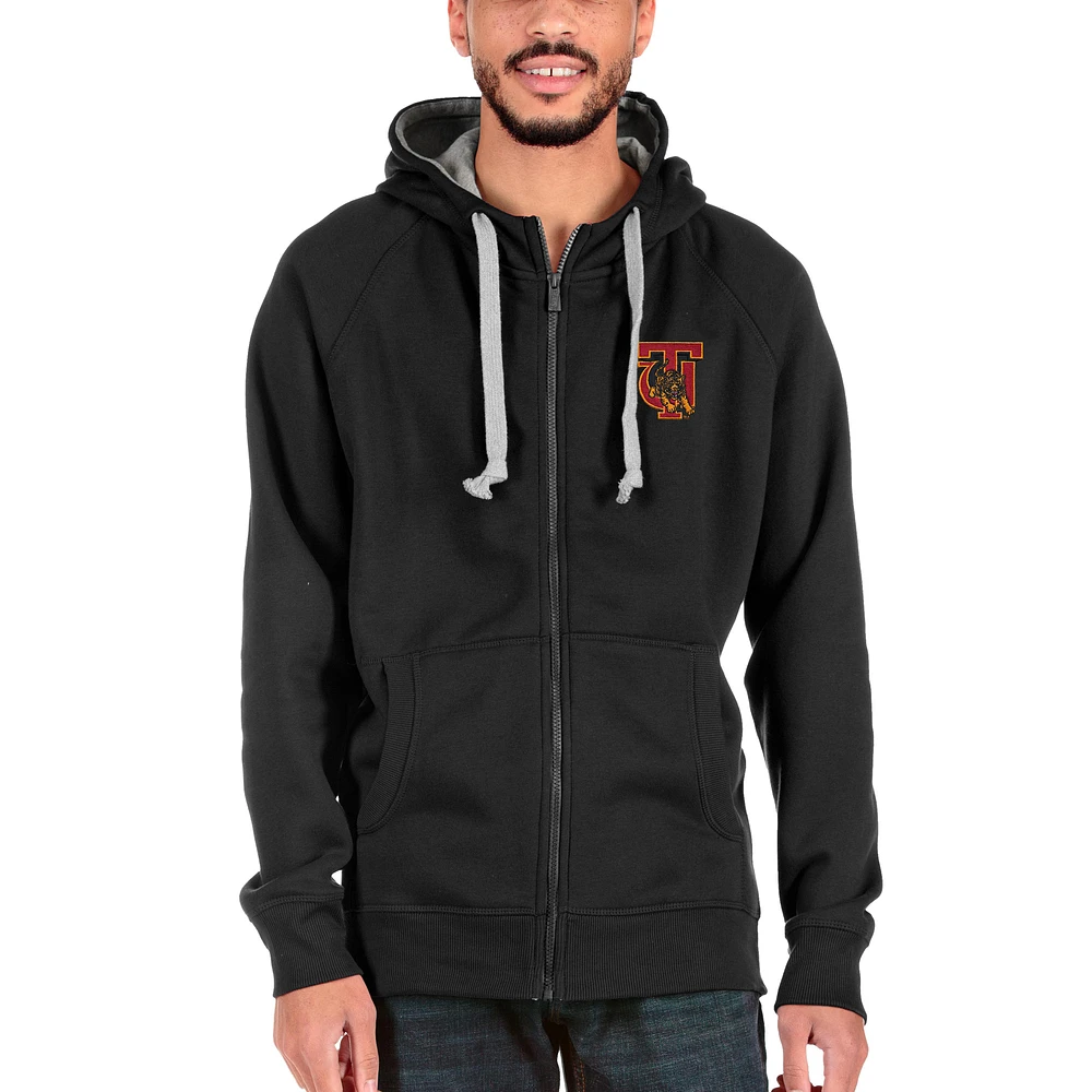 Men's Antigua Tuskegee Golden Tigers Victory Full-Zip Hoodie