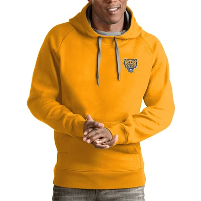 Men's Antigua Gold Fort Valley State Wildcats Victory Pullover Hoodie