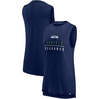 Women's Fanatics College Navy Seattle Seahawks True Contender Tank Top