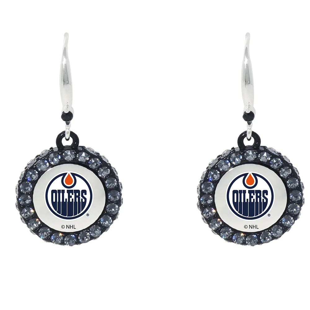 Edmonton Oilers Hockey Puck Earrings