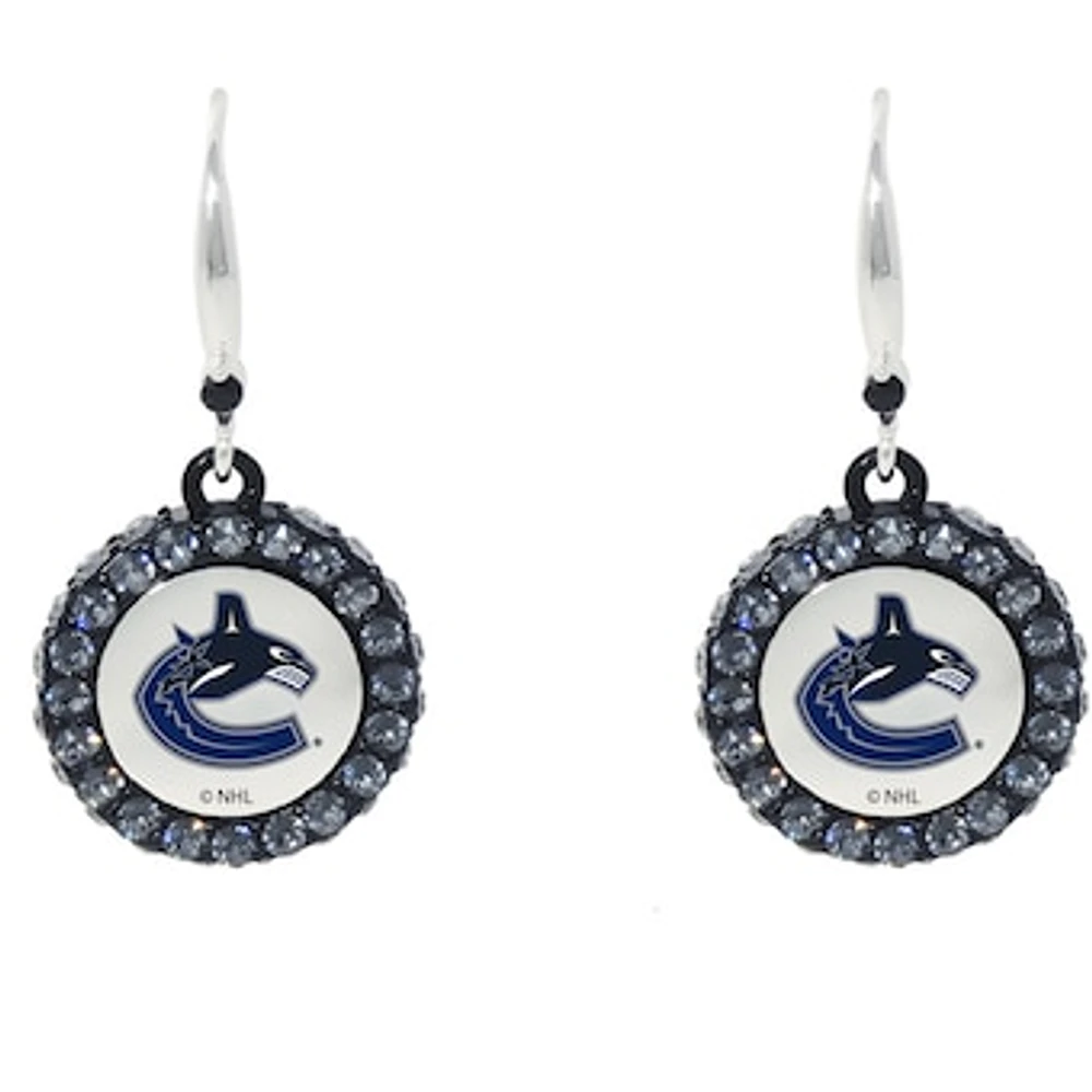 Vancouver Canucks Hockey Puck Earrings