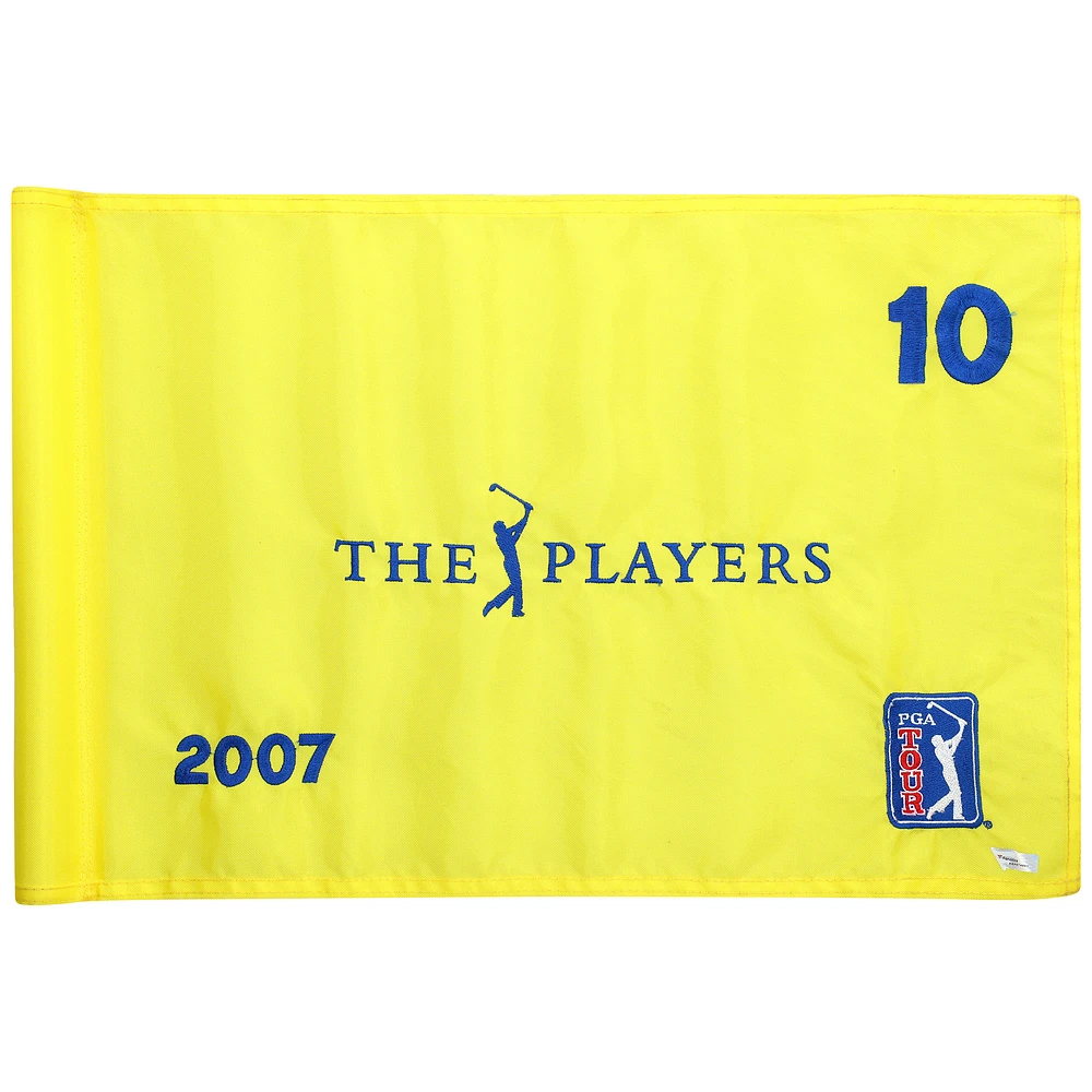 PGA TOUR Event-Used #10 Yellow Pin Flag from THE PLAYERS on May 10th to 13th 2007
