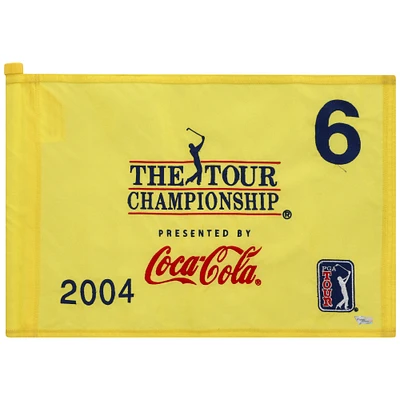 PGA TOUR Event-Used #6 Yellow Pin Flag from THE TOUR Championship on November 4th to the 7th 2004