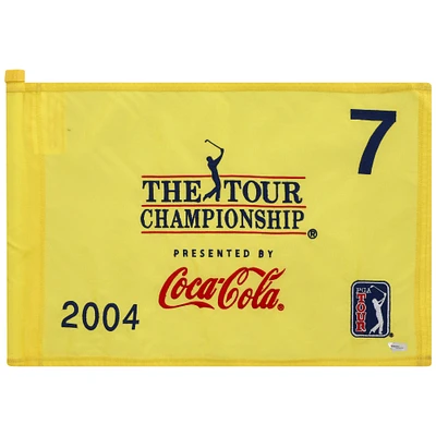 PGA TOUR Event-Used #7 Yellow Pin Flag from THE TOUR Championship on November 4th to the 7th 2004