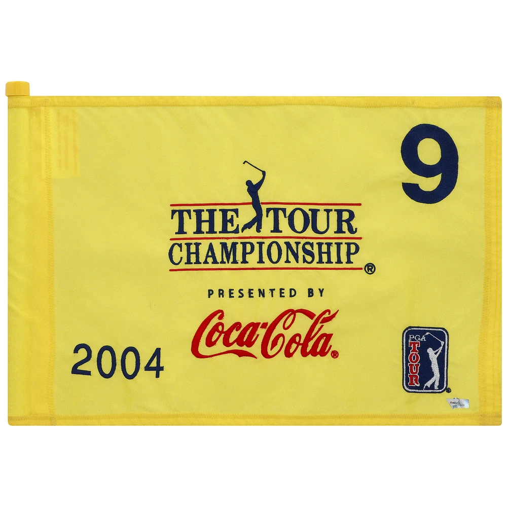 PGA TOUR Event-Used #9 Yellow Pin Flag from THE TOUR Championship on November 4th to the 7th 2004