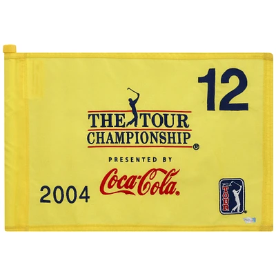 PGA TOUR Event-Used #12 Yellow Pin Flag from THE TOUR Championship on November 4th to the 7th 2004