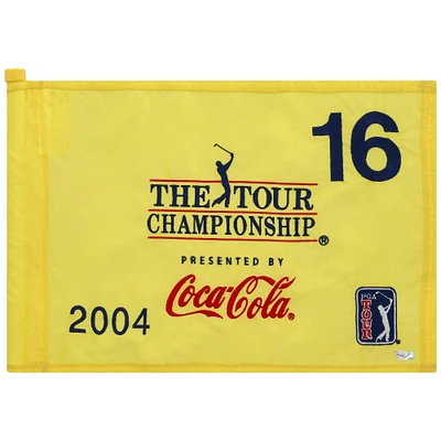 PGA TOUR Event-Used #16 Yellow Pin Flag from THE TOUR Championship on November 4th to the 7th 2004