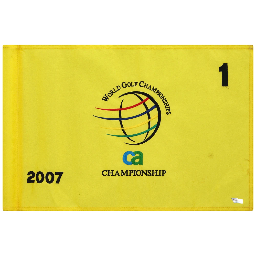 PGA TOUR Event-Used #1 Yellow Pin Flag from The CA Championship on March 22nd to 25th 2007