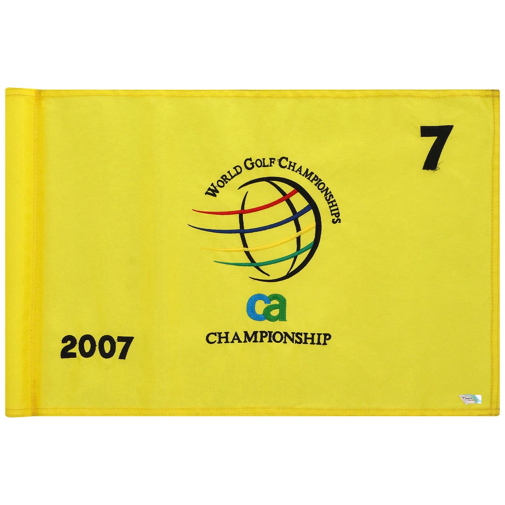 PGA TOUR Event-Used #7 Yellow Pin Flag from The CA Championship on March 22nd to 25th 2007